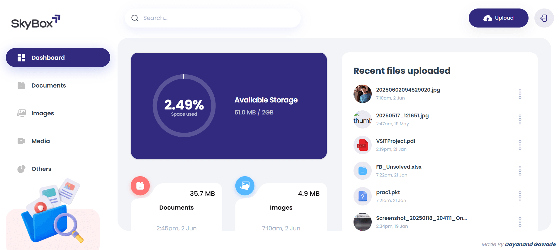 SkyBox — Cloud Storage Platform